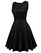 ACEVOG Women's Vintage 1950s Classic Embellished Glitter Sleeveless Party Cocktail Swing Dress