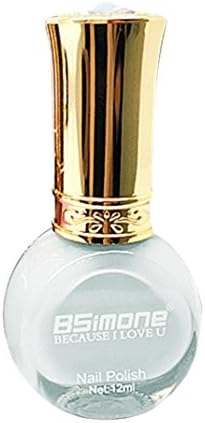 Yeefant 12ML Natural Water Based Non Peelable Nail Polish Environmentally odorless Lasting color Non-toxic No Stimulation Safety for Women and Children,Arctic White