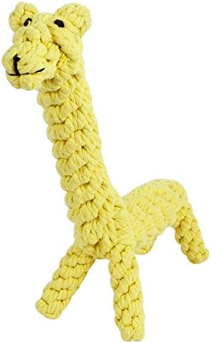 GOCooper Giraffe Puppy Chew Dog Toys Cotton Dental Teaser Rope Teeth Cleanning Toy, Large