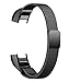 TENKER Fitbit Alta Band Adjustable Replacement Accessories Bands Metal Wristband Band Strap - Stainless Steel Milanese Loop Metal Replacement Accessories Bracelet Strap for Fitbit Alta HR