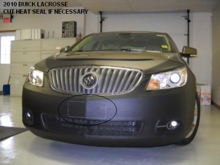 Lebra 2 Piece Front End Cover Black - Car Mask Bra - Fits - Buick Lacrosse 2010-2013
