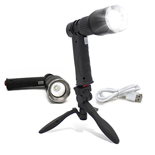 Portable Rechargeable Spotlight Worklight with Stand Hand Held