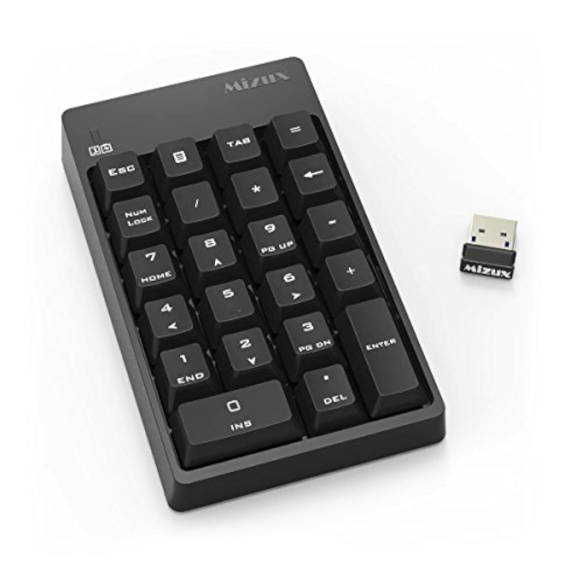 Mizux Mechanical Numeric Keypad Wireless USB Mini Numpad with Nano
