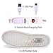 ANLUKE Kids High Top Light Up LED Shoes 11 Colors Sneakers as Gift for Boys Girls Men Women Gold 37