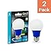 Xtricity LED A19 Blue Light Bulb, 5W, A19/5W/B/LED (40W Equivalent), E26 Medium Base, 120V, UL Listed, Blue, Colored, Porch, Holiday Lighting, Party Decoration, (2 Pack)