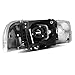 AUTOSAVER88 00 01 02 03 04 05 06 GMC Yukon/Yukon XL/Sierra Denali Headlight Assembly+Park/Signal/Side Maker Lamp,Halo headlamp Clear Lens Chrome housing,One-Year Limited Warranty(4PCS)