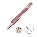 AMTOK Blackhead Remover Kit Curved Blackhead Tweezers Kit Pimple Comedone Extractor Tool Set Dermatologist Grade Kit Treatment for Blemish , Zit Popper (Tweezers Kit Rose Gold)