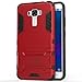 Zenfone 3 Laser Case, CoverON [Shadow Armor Series] Hard Slim Hybrid Kickstand Phone Cover Case for Asus Zenfone 3 Laser ZC551KL - Red/Black