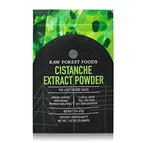 RAW Forest Foods - Cistanche Tubulosa Extract Powder (70 Grams) - 10:1 Potent Tonic Adaptogen to Support Immune System, Anti-Aging, Hormone Boost, and Strong Aphrodisiac - Vegan RAW Forest Foods - Cistanche Tubulosa Extract Powder (70 Grams) - 10:1 Potent Tonic Adaptogen to Support Immune System, Anti-Aging, Hormone Boost, and Strong Aphrodisiac - Vegan