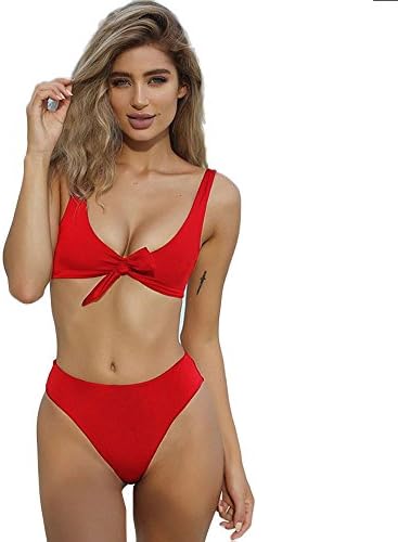 Hot Item Classic Womens Piece of Swimsuit Solid Bowknot Bikini Swimwear Beachwear Bathing Suit Valentine's Day