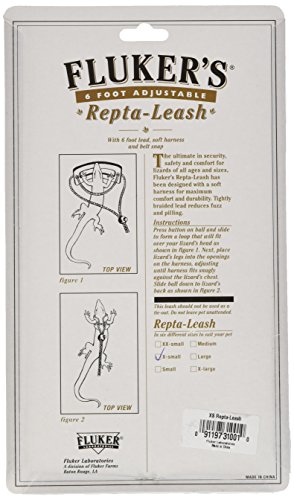 Flukers Repta Leash for Reptile, X-Small