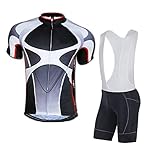 Sponeed Cycling Jersey Bibs Shorts Men Cycle Shirt Bicycle Uniform Bib Pants