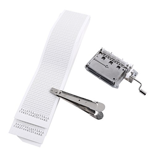 UPC 712190286095, 30 Note DIY Music Box Tune Hand Crank Music Box Set Movement Included Puncher And 3 Pcs Paper Strips