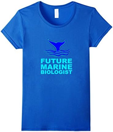 Women's Future Marine Biologist Ocean Whale T-Shirt Medium Royal Blue