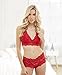 Jenny Jen Sexy Lace Mia Hourglass Racerback Bralette for Women,Medium,Crystal Rose