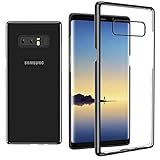 Galaxy Note 8 Case, E XiuGe -[Thin][Clear][Slim Fit][Hard PC] [Transparent] Back Cover For Samsung Galaxy Note8 (2017) (Black)