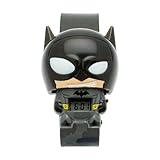 BulbBotz 2021135 Batman Kids Light up Watch | Black/Yellow | Plastic | Digital | LCD Display | boy Girl | Official