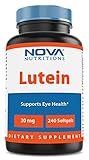 Nova Nutritions Lutein 20 mg with Zeaxanthin 240 Softgels