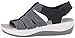 Clarks Women's Arla Shaylie Platform, Navy/White Heathered Elastic, 8 Medium US