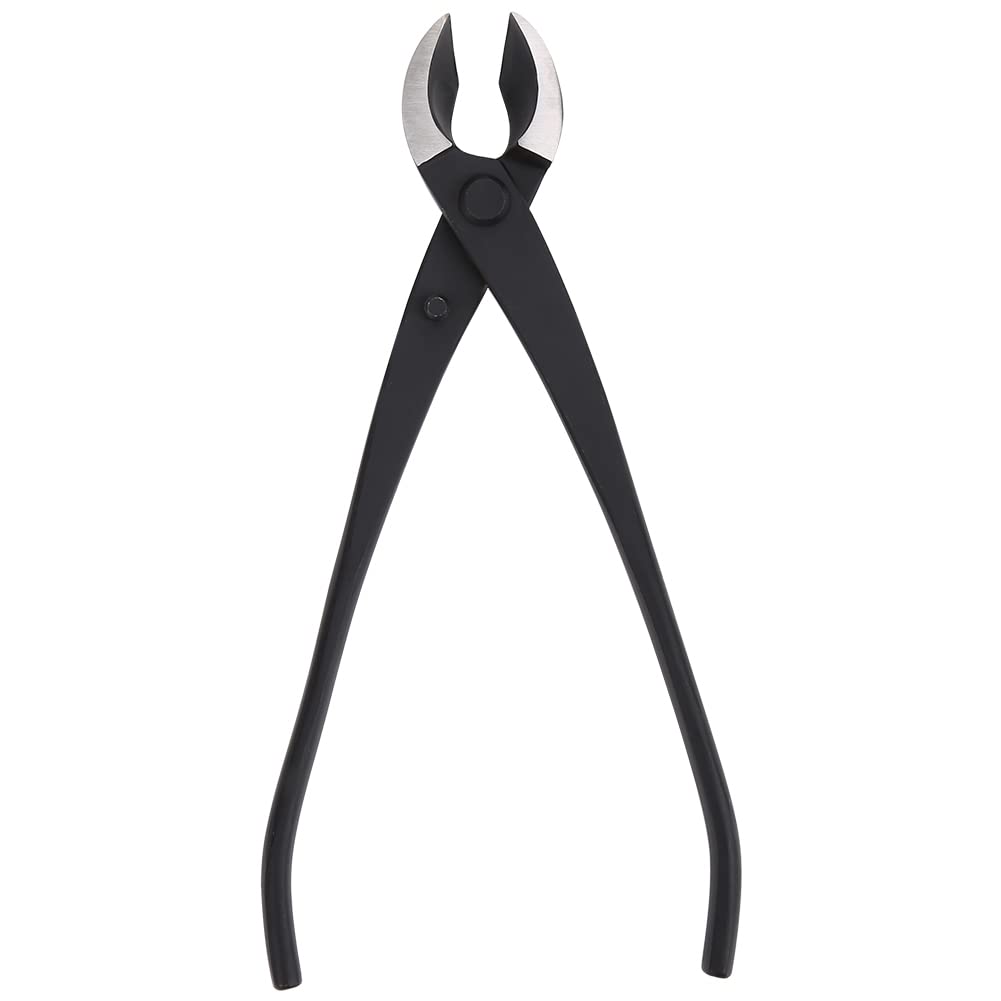 Oumefar 8.1inch Manganese Steel Manual Branch Concave Cutter Garden Bonsai Cutter Tool Knob Branch Cutter Blade Round Concave Root Cutters