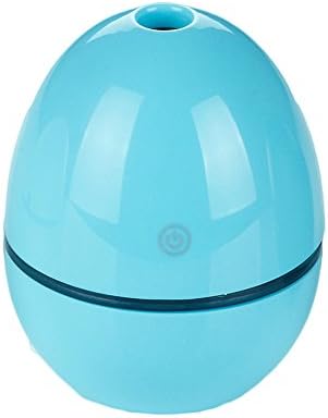 Mini Air Diffuser USB Ultrasonic Humidifier 50ML Essential Oil Diffuser Portable Atomizer Air Purifier for Car Office - Egg Shaped (Blue)