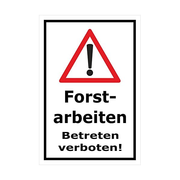 Melis-Folienwerkstatt Schild Forst-Arbeiten - 45x30cm - 3mm Aluverbund â 20 VAR S00359-027-A