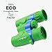 SkyGenius Binoculars for Kids, Mini Binoculars Boys for Bird Watching, Real Optics High Resolution Small Binoculars for Travel Exploring Nature Hiking, for 3-12 Years Old - Green