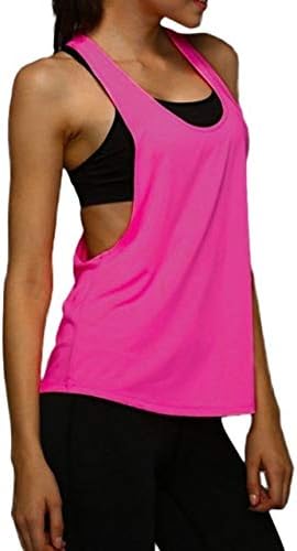 SGYHPL Verano Deporte Mujer Tops Seco Quick Yoga Gimnasio Deporte ...