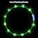 BSEEN Light Up Dog Collars - Silicone LED Dog Collar, Cuttable Lighted Puppy Collar, Glowing Dog Walking Lights for Small Medium Large Collars (Green)