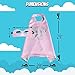 Child Super hero Costume, Cape and Mask Set for Kids, Birthday Party DIY Children (Pink)