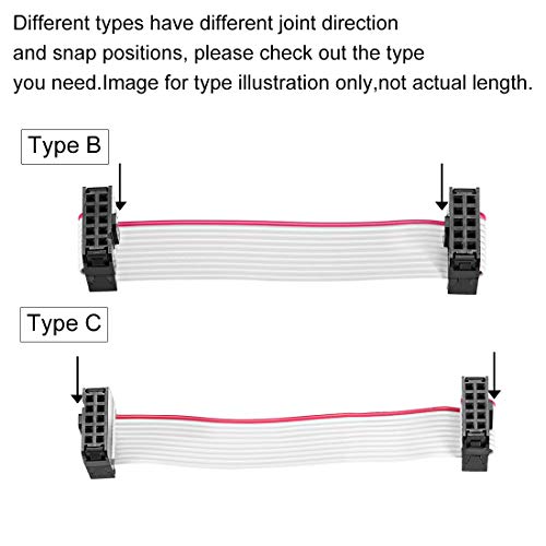 4 uxcell+Ribbon+Cable+2+54mm+Pitch