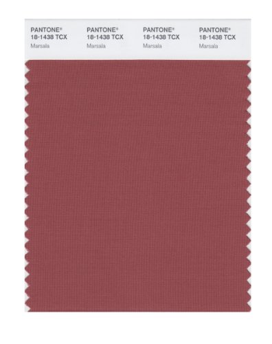 PANTONE SMART 18-1438X Color Swatch Card, Marsala