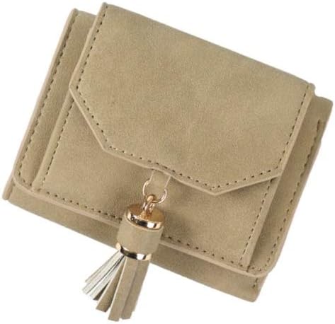 Amazon 三つ折り財布 タッセルミニ財布 レディース 小銭入れ 女性 A Tone ミニ財布 上品 大人 かわいい くすみカラー ベージュ 財布