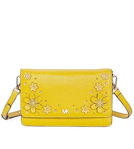 Michael Kors Floral Embellished Convertible Crossbody- Sunflower