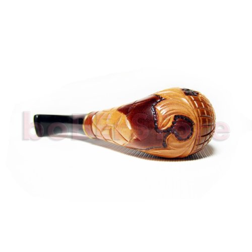 New Fashion"American Eagle" Tobacco Smoking Pipe Carved Pear Root + Pouch Gift! (2)