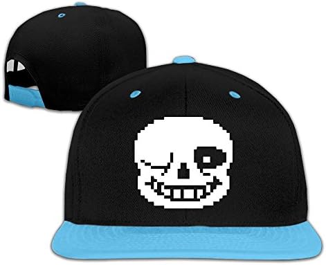 Child Sans Undertale Cool Dude Contrast Color Fitted Hat RoyalBlue