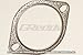 GReddy 11000305 Exhaust Gasket, Oval