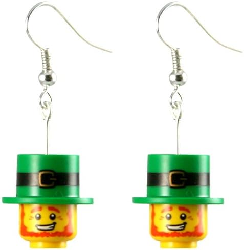 LEGO Leprechaune MiniFig Dangle Earrings Jewelry