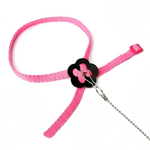 Parrot bird adjustable harness leash anti-bite multicol…