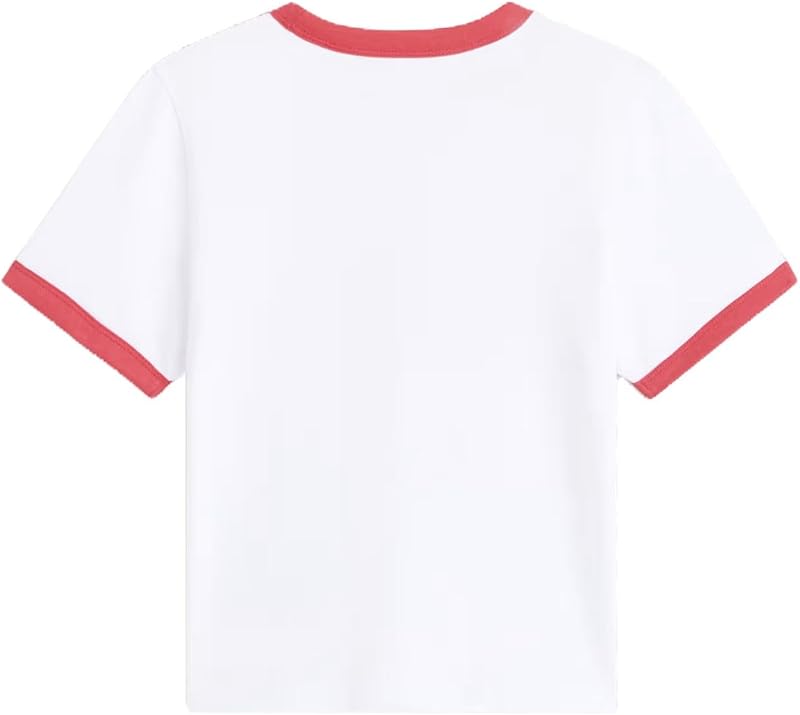 T-shirt W Central Chest Ringer, cor branca, L