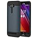 MoKo ASUS Zenfone 2 Laser Case - [Scratch Resistant] Armor Series Dual Layer Protection - Bumper Cover for ASUS Zenfone 2 Laser (ZE550KL / ZE551KL) 5.5 Inch Smartphone 2015 Release, INDIGO