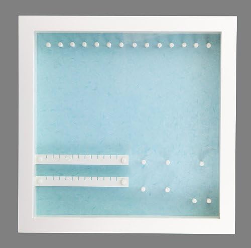 Izzy Jewel Box - Large White Wall-Mounted Earring Necklace Jewelry Organizer Box