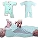 CribCulture 2-Pack Sleepsuit 2-Pack with Adjustable Ventilation for Transitioning Your Infant from Swaddling - Sleep Suit Allows Baby to Move - Wearable Infant Swaddle Blanket for Babies 3-7 Months