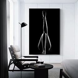 Sexy Nude Girl Wall Art Black White Nude Woman Sexy