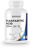 Nutricost D-Aspartic Acid (DAA) Capsules 3000mg Per Serving (180 Capsules) - Gluten Free & Non-GMO