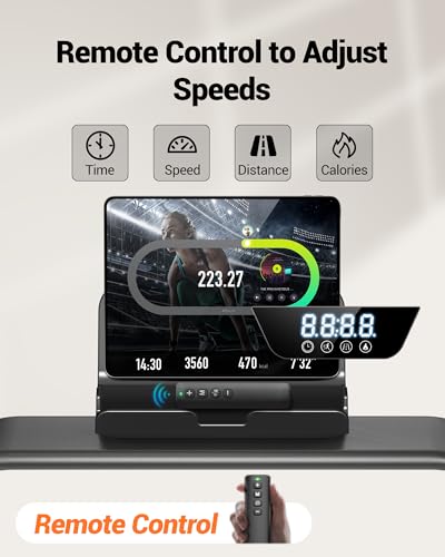 Treadmill with 15% Incline Foldable Walking Pad 10KM/H 3HP Motor | Running Machine Compact Portable Quiet 136KG Capacity with Remote Control LED Display for Home Office