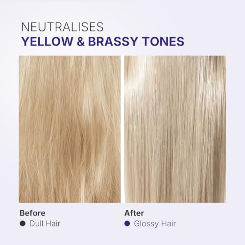 Karseell Purple Hair Mask 500ml Neutralizes Yellow Tones Deep Nourish Brighten Hair for Light Blonde, Platinum, White or Grey Hair