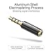 VENTION 2.5mm to 3.5mm Adapter Mono, 3.5mm Male to 2.5mm Female Audio Adapter Gold Plated Connector Stereo Converter for Mic, Smartphones, Headphone, Speakers Support Mic Function (2 Pack)