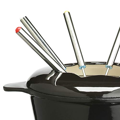 Kitchencraft Masterclass Cast Iron Meat/cheese/chocolate Fondue Set, 21 x 18cm - Thumbnail 2