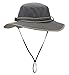 Home Prefer Unisex UPF50+ UV Protection Sun Hat with Neck Flap Wide Brim Fishing Hat for Mens Womens Outdoor Gray Brim